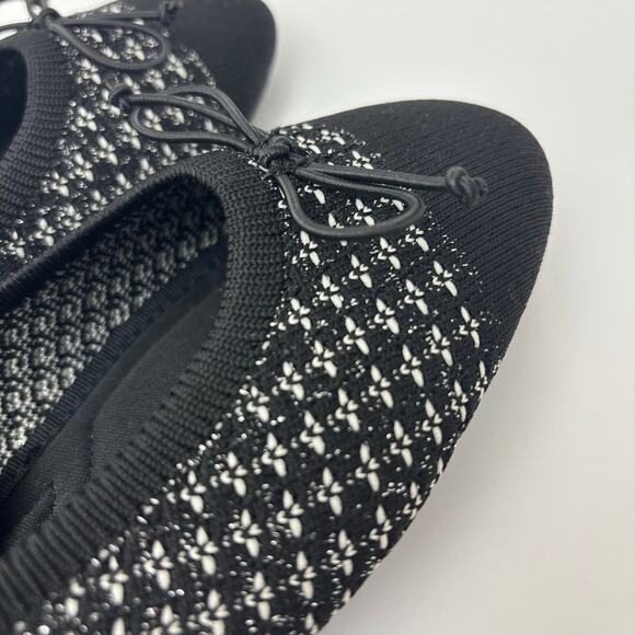 NWT Seychelles Black Tweed Knit Wide Comfort Memory Foam Ballet Flats Size 9W - Picture 5 of 6